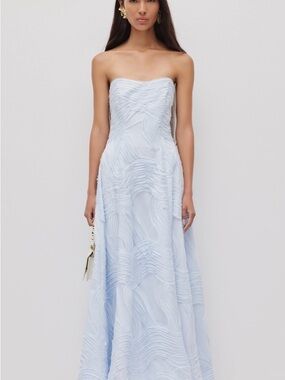 Aje | Strapless pastel blue gown | NWT | size 6